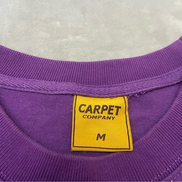 New! Carpet Company Purple Cotton Crewneck Stompman Tee 4446 - Picture 4 of 10